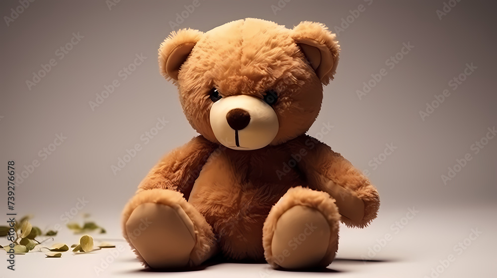 Obraz premium Warm scene with stuffed teddy bear