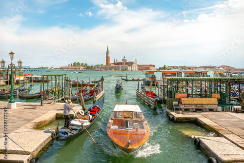 Taxi boat in Venice
