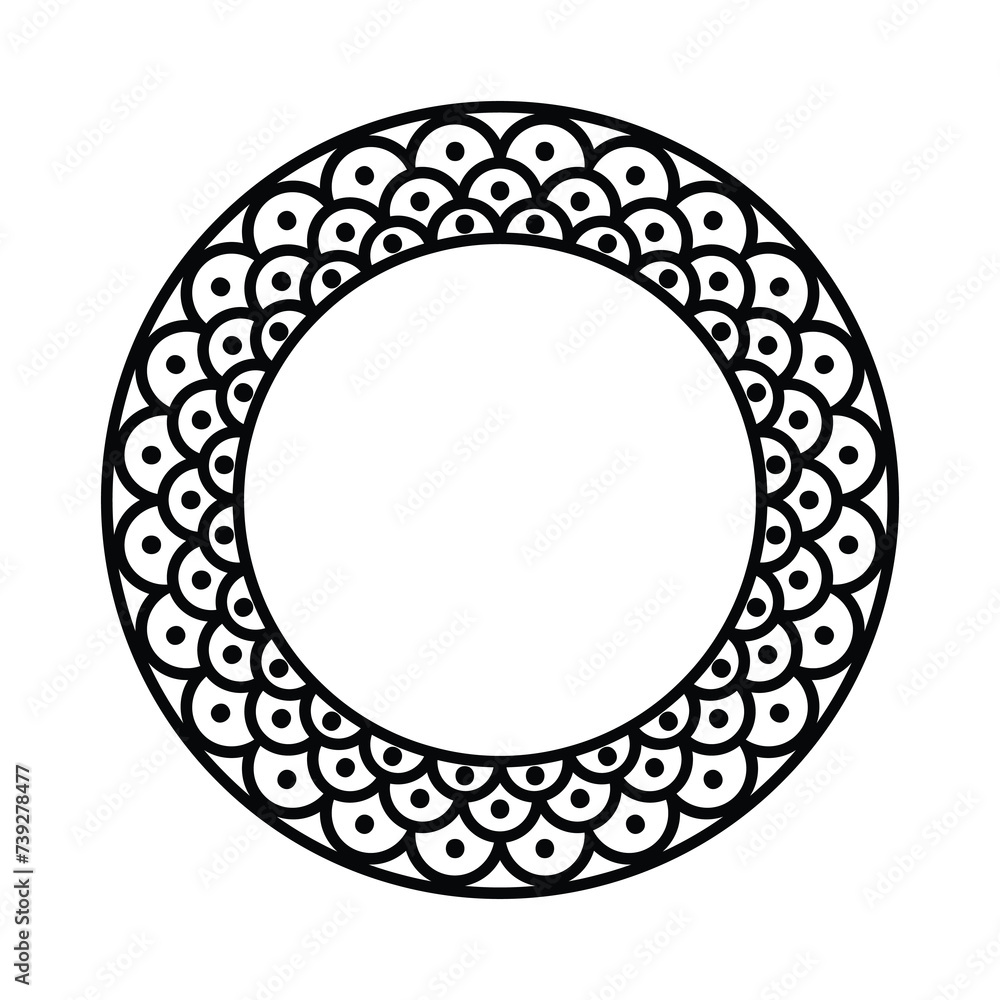 Decorative mandala icon for your design, vector art illustration Decorative mandala icon for your design, vector art illustration