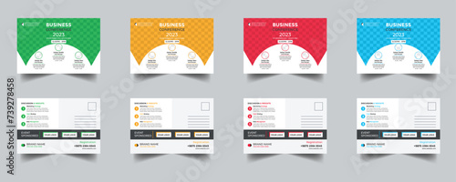 Modern Creative Corporate Post Card Template, Vector Template for Opening Invitation Editable, Professional Business Postcard Design, Event Card Design, Invitation Design, Direct Mail EDDM Template