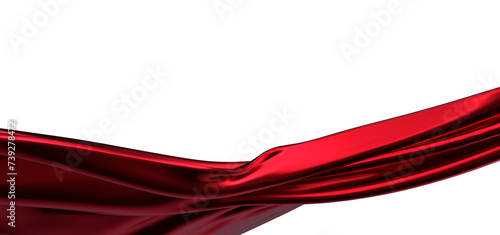 Flowing red cloth backgroun...