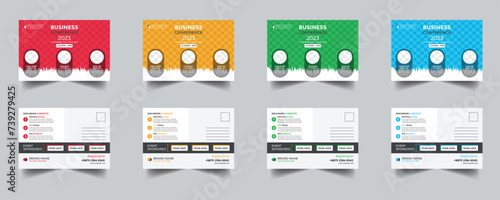 Modern Creative Corporate Post Card Template, Vector Template for Opening Invitation Editable, Professional Business Postcard Design, Event Card Design, Invitation Design, Direct Mail EDDM Template