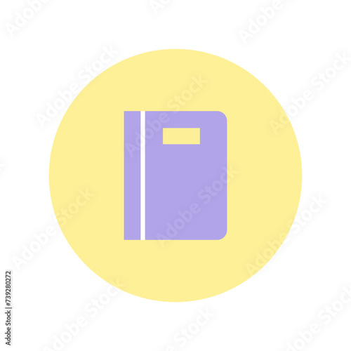 Book icon, vector illustration