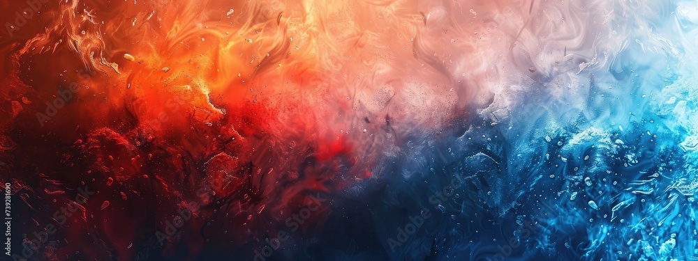 Fire and ice design Modern Abstract Background