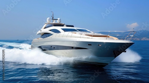 luxury motor boat, rio yachts italian shipyard © buraratn