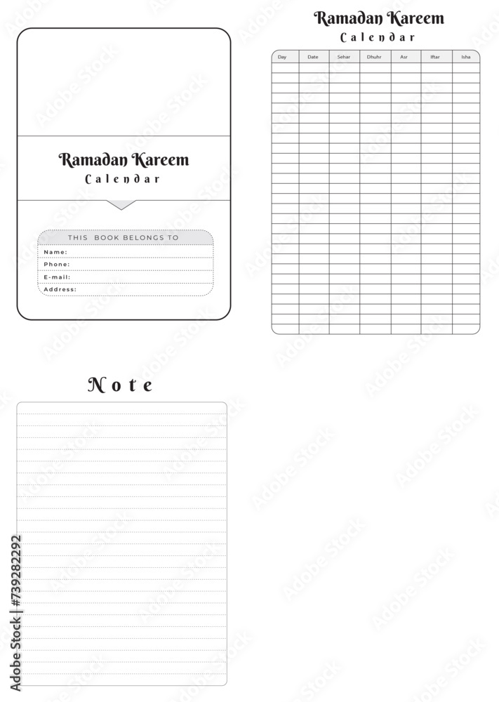 Editable Ramadan Kareem Calendar Planner Kdp Interior printable template Design. Editable Ramadan Kareem Calendar Planner Kdp Interior printable template Design.