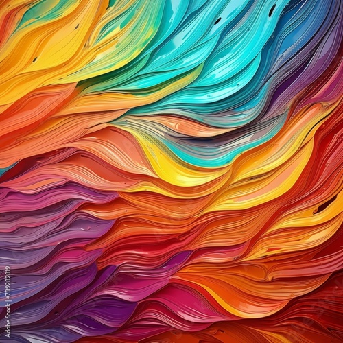 Abstract colorful background. Oil painting style, illustration for your design