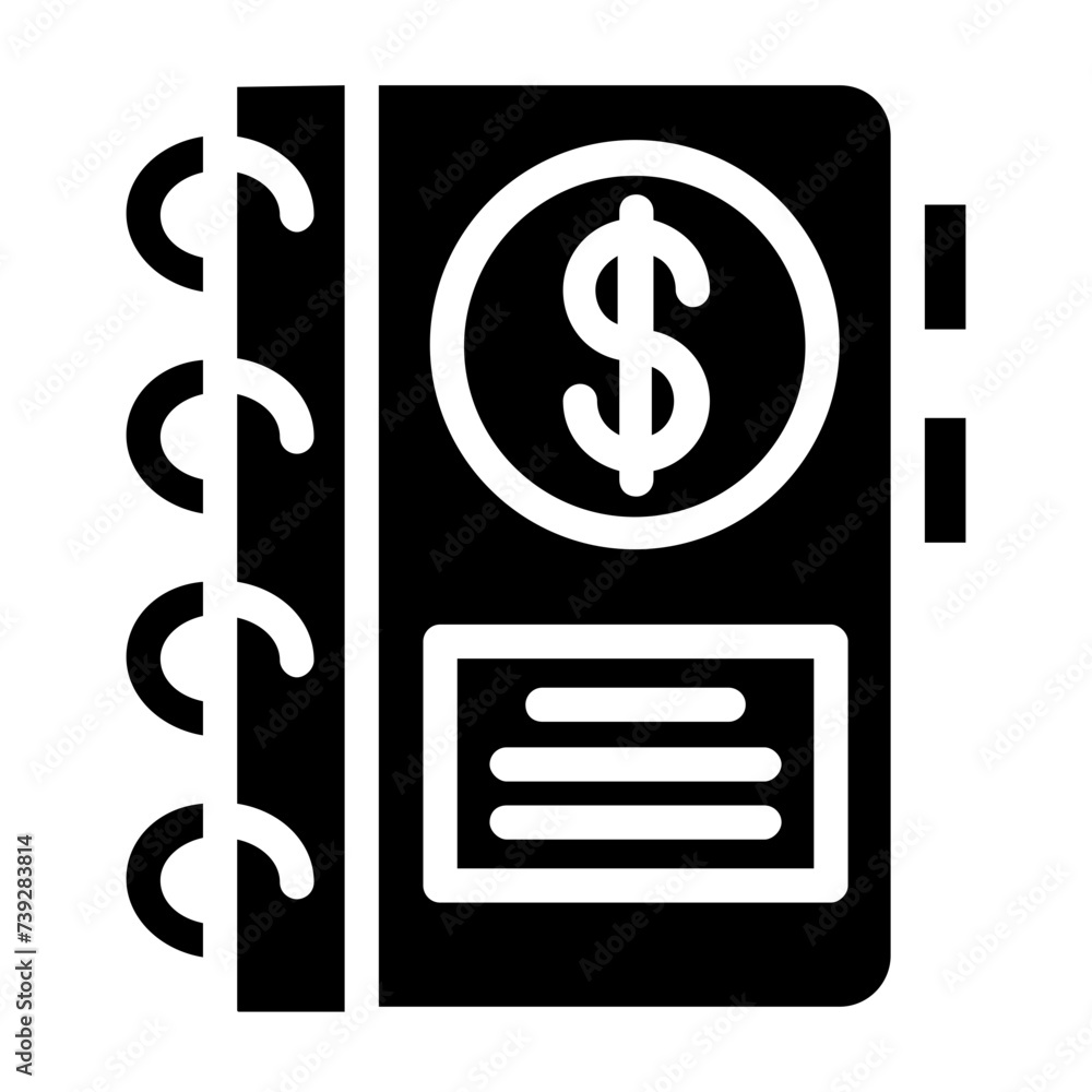 accounting book icon accounting book icon