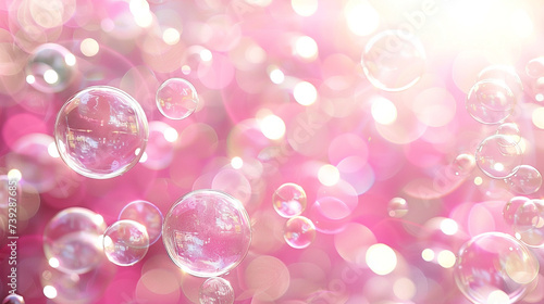 pink bubbles