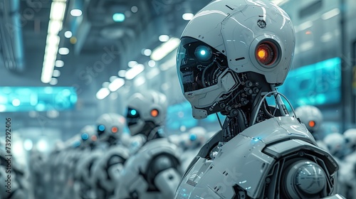 Humanoid and intelligent robots.