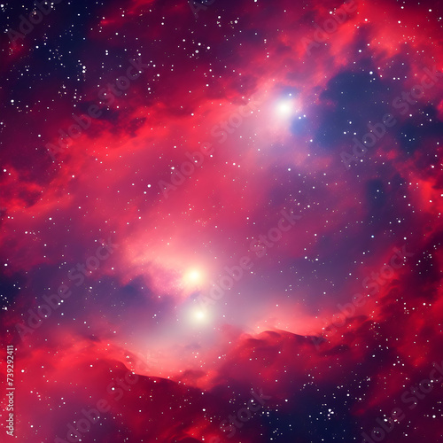 red galaxy background