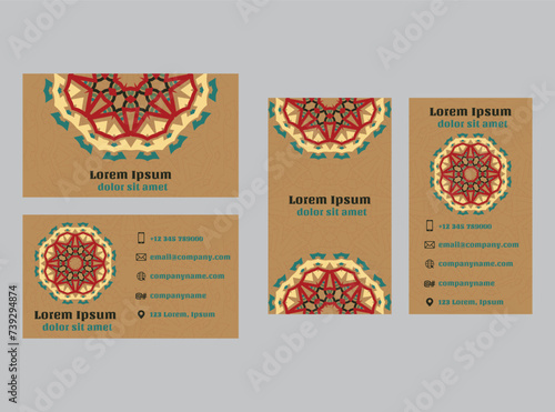 Blue corporate business or visiting card, professional design.