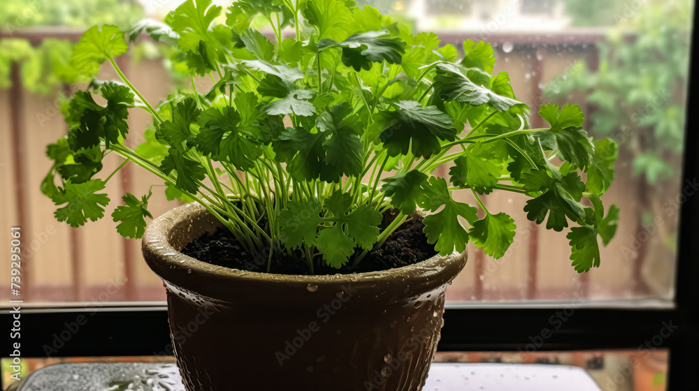 A captivating still life of vibrant parsley plants arranged in an herb garden, showcasing freshness and natural beauty. Ideal for culinary or gardening concepts. A captivating still life of vibrant parsley plants arranged in an herb garden, showcasing freshness and natural beauty. Ideal for culinary or gardening concepts.