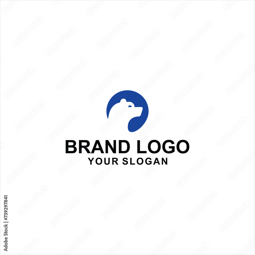 Circle bear logo company Circle bear logo company