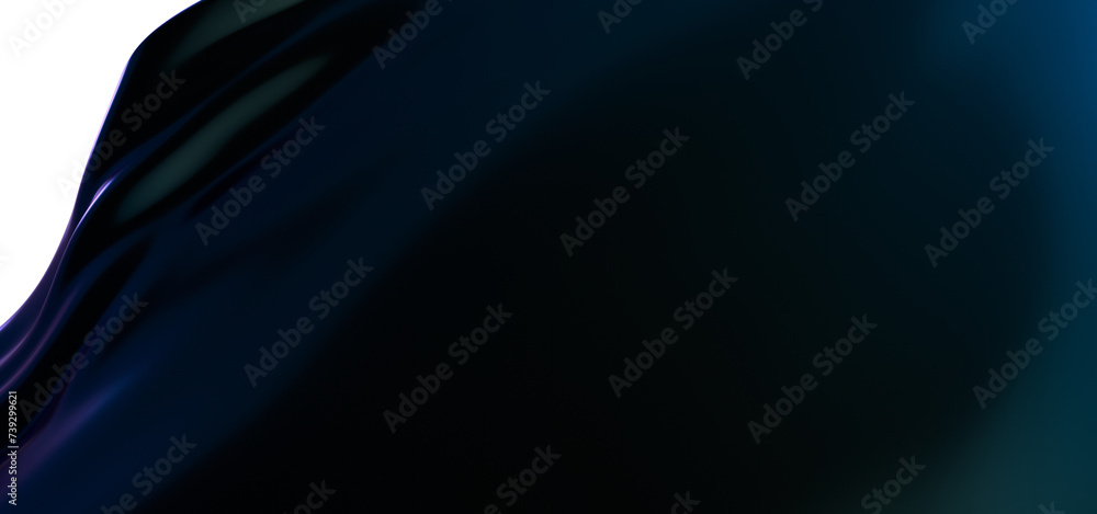 Serene Surf: Abstract 3D Blue Wave Illustration for Mellow and Refreshing Designs Serene Surf: Abstract 3D Blue Wave Illustration for Mellow and Refreshing Designs