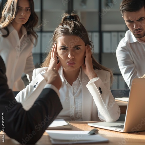 A toxic work environment leading to employee dissatisfaction photo