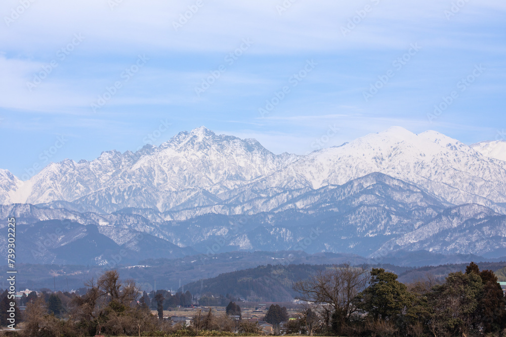 mountains and clouds