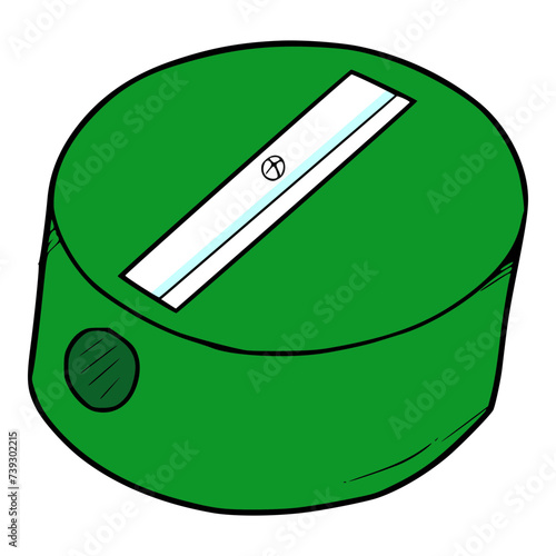 pencil sharpner illustration hand drawn isolated vector