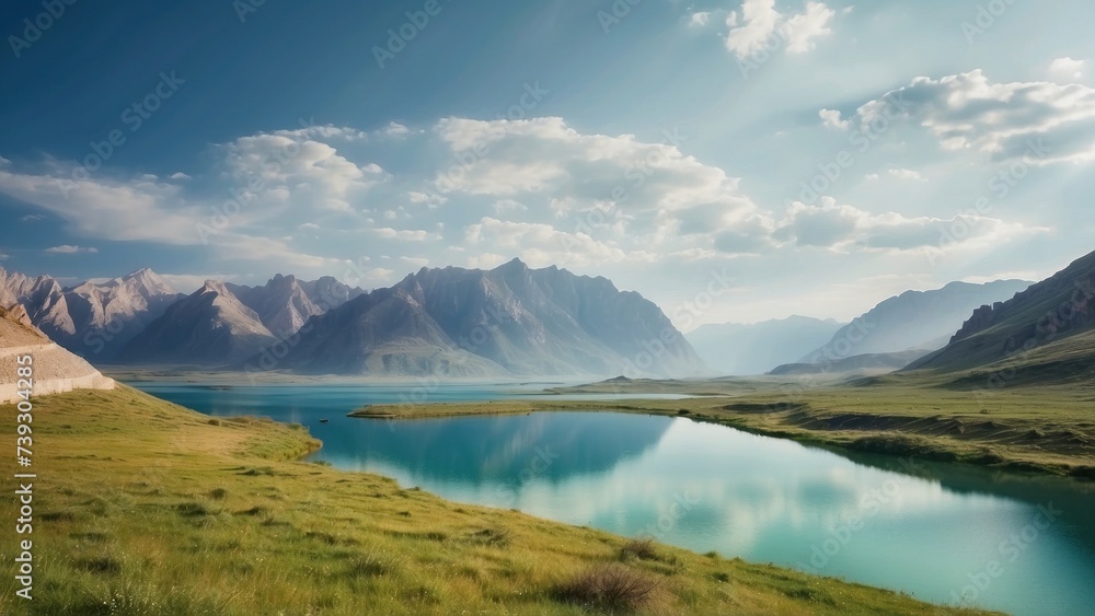 Explore a vast and diverse open world landscape of diverse hills, towering mountains and breathtaking lakes