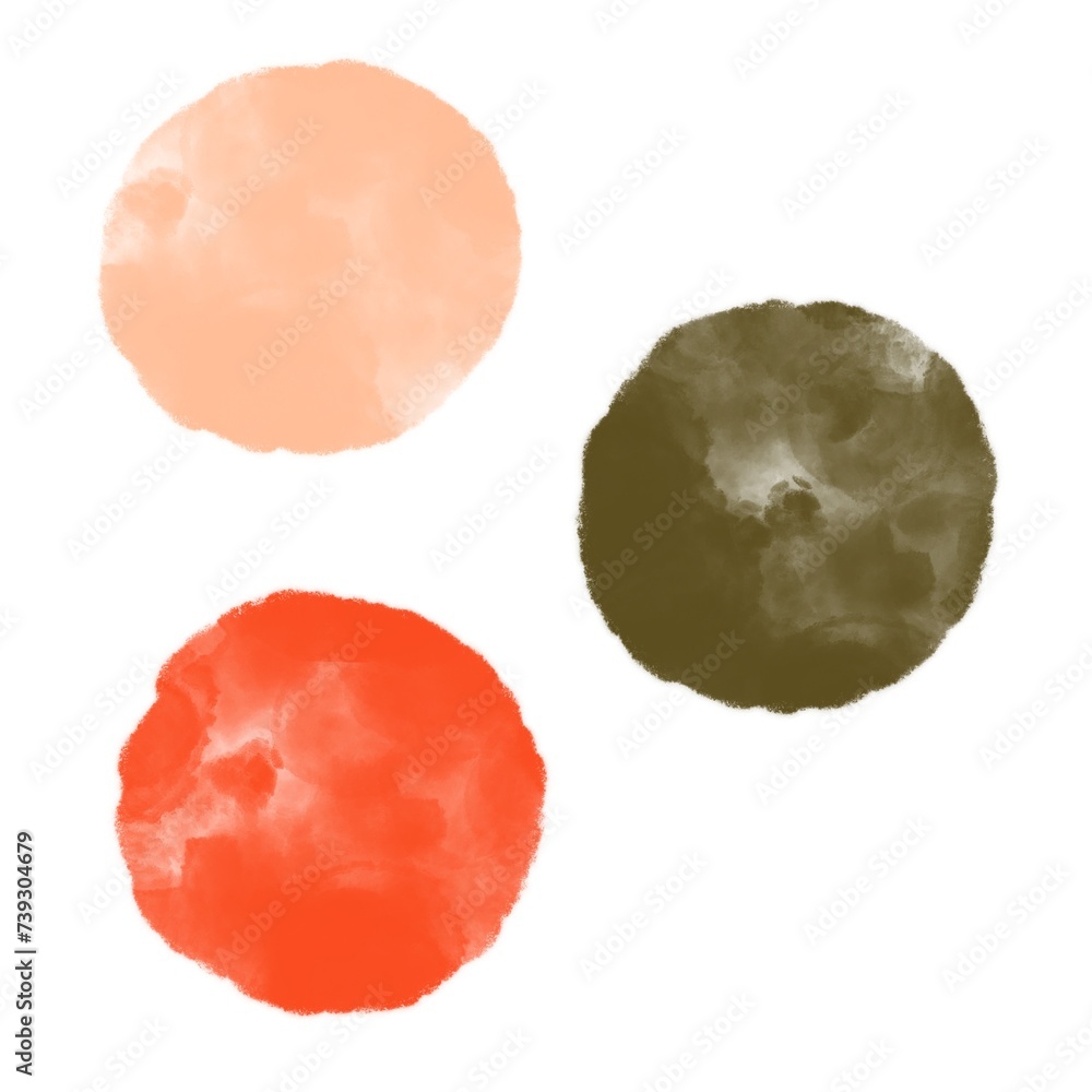 set of watercolor paint strokes set of watercolor paint strokes