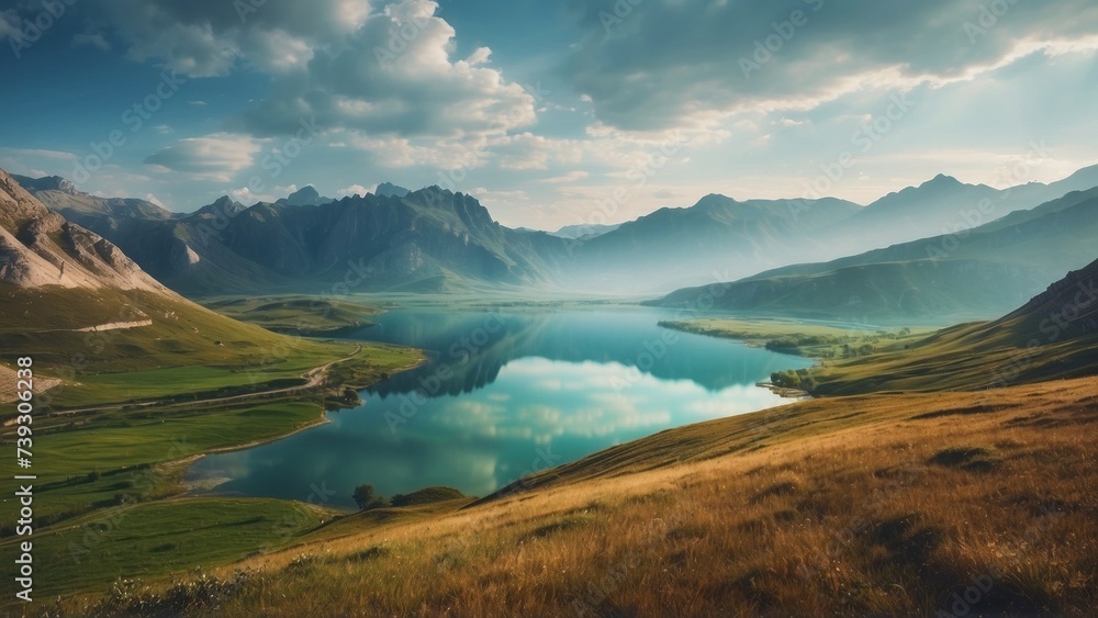 Explore a vast and diverse open world landscape of diverse hills, towering mountains and breathtaking lakes Explore a vast and diverse open world landscape of diverse hills, towering mountains and breathtaking lakes