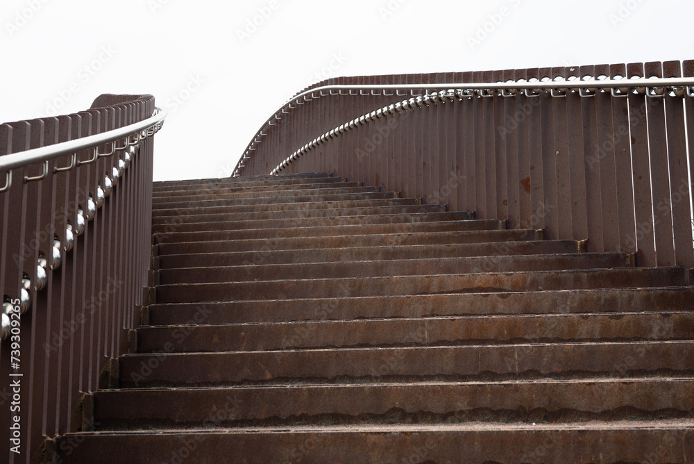 Fototapeta premium Staircase of footbridge.