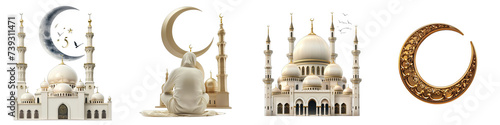 Adhan Ramadan Hyperrealistic Highly Detailed Isolated On Transparent Background Png File