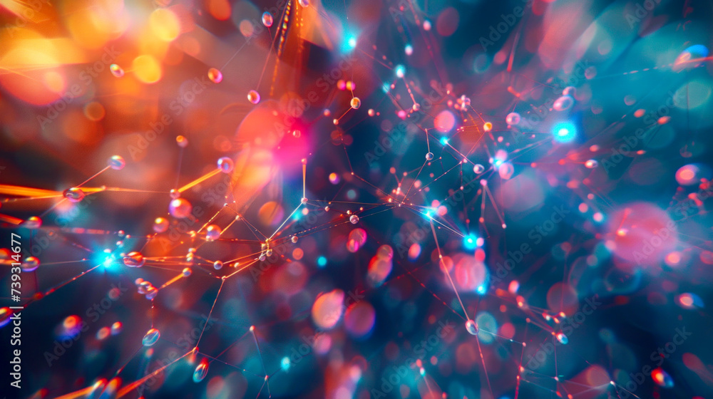 Molecular structure, futuristic fantastic image Molecular structure, futuristic fantastic image