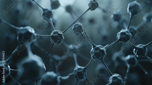 Molecular structure of futuristic material © Kondor83