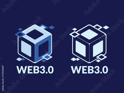 Web3 blockchain and token gateway network icon