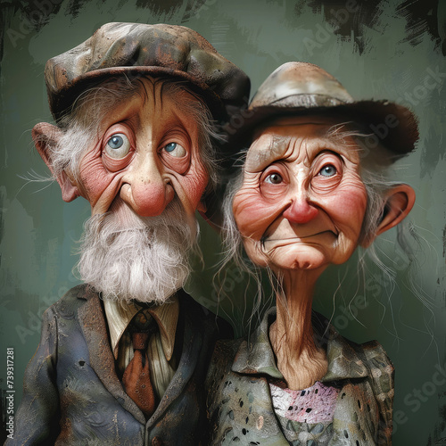 Two older people. Husband and wife or sister and brother? © David Arment