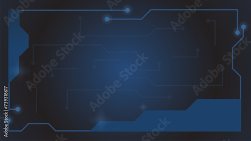 Futuristic hud background with advanced technology, vector illustration. suitable for banners, promotions, presentations, etc.