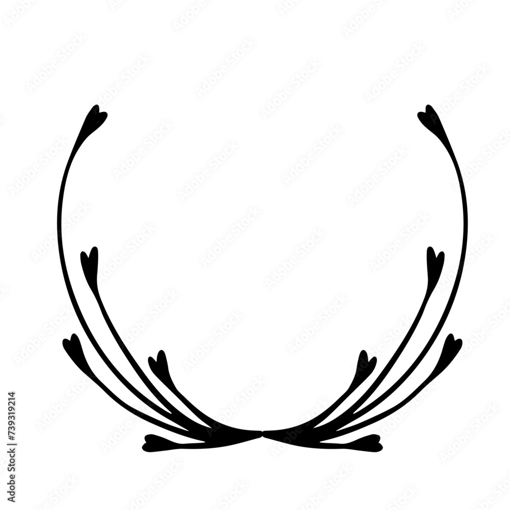 Decorative frame with hearts. Simple for Valentine's Day decor. Vector graphics. Decorative frame with hearts. Simple for Valentine's Day decor. Vector graphics.