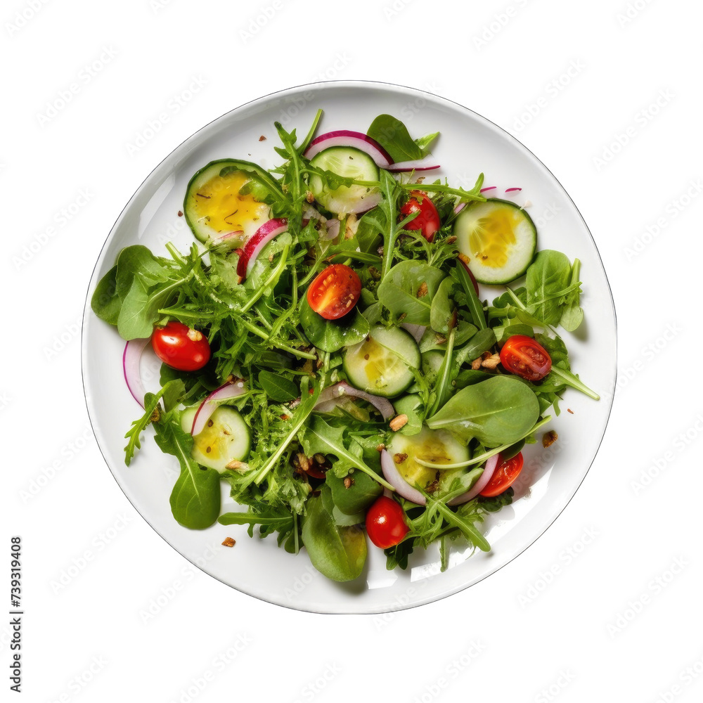Fresh Salad On White palet png Fresh Salad On White palet png