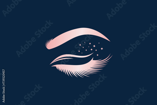eyelash element design beauty concept