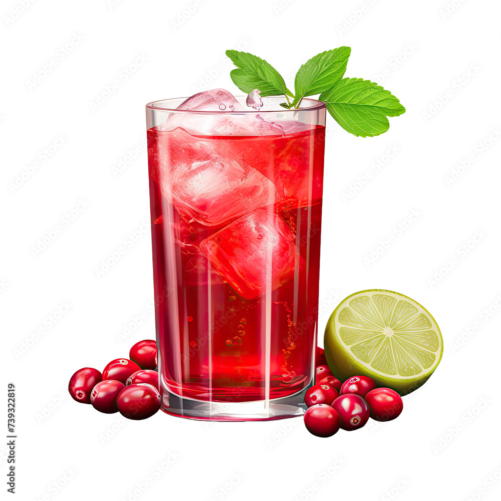 cranberry juice , isolated on transparent background. cranberry juice , isolated on transparent background.