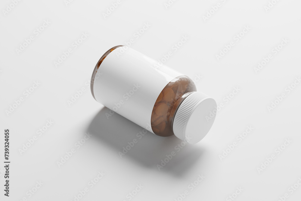 Semi Transparent Pills Bottle Mockups
A set of semi transparent plastic medicine pills bottle mockups Semi Transparent Pills Bottle Mockups
A set of semi transparent plastic medicine pills bottle mockups