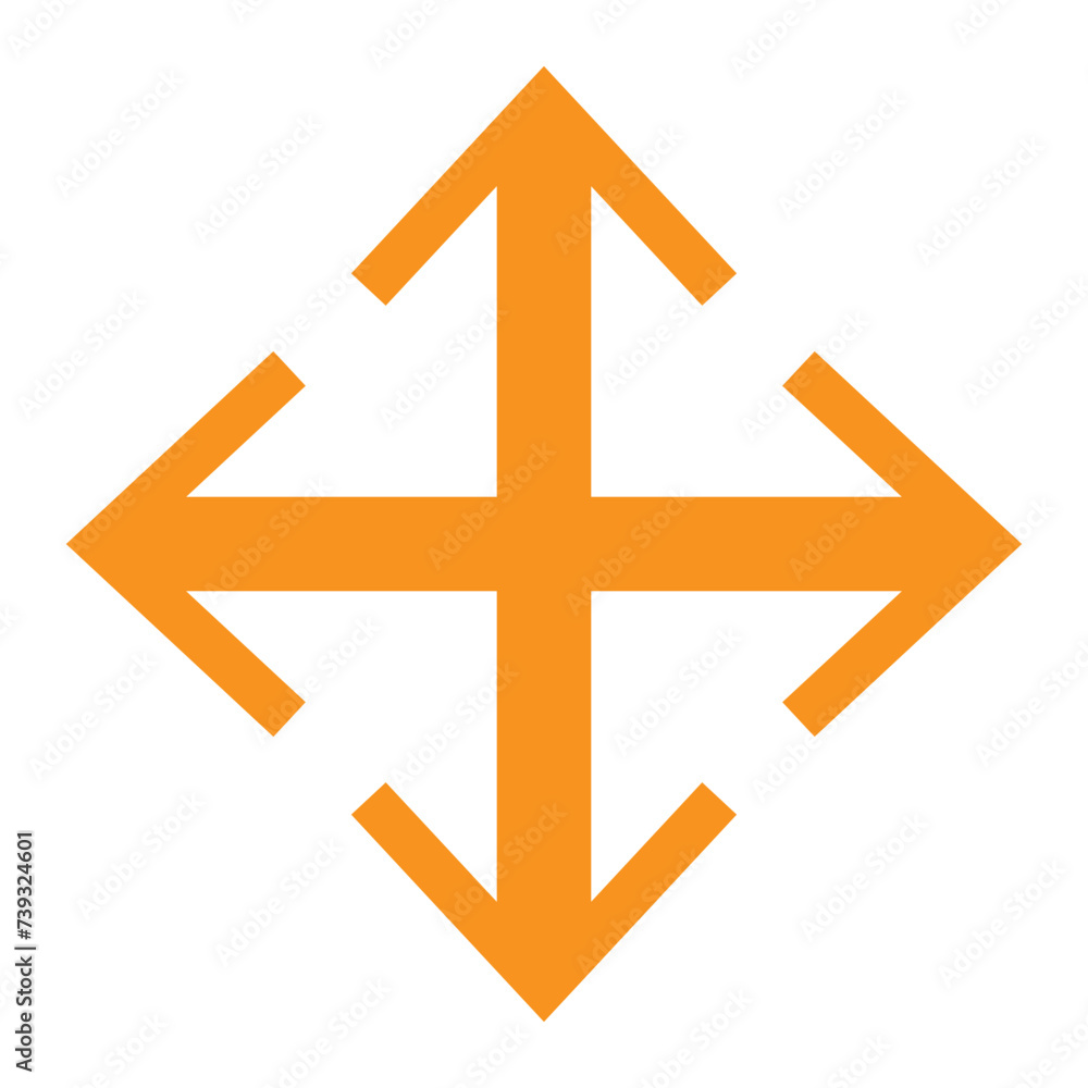 four-sided arrow icon. Element of simple icon for websites, web design, mobile app, info graphics. Thin line icon for website design and development, app development four-sided arrow icon. Element of simple icon for websites, web design, mobile app, info graphics. Thin line icon for website design and development, app development