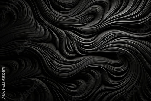 Hyper realistic black textured wallpaper intricate detail for striking background