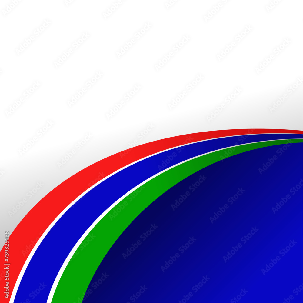 national flag gambia isolated on background with copyspace national flag gambia isolated on background with copyspace