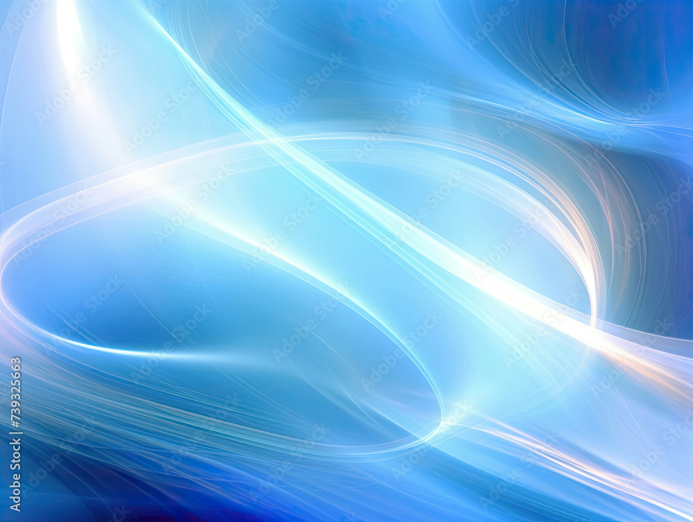 Blue and White Abstract Background With Waves Blue and White Abstract Background With Waves