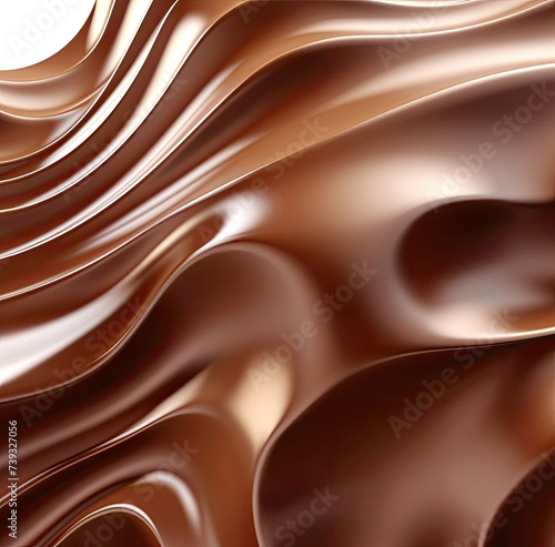 Close Up of Chocolate Swirl Background