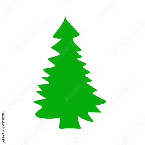 green pine tree illustratiom photo