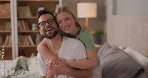 Couple enjoying time together in bed