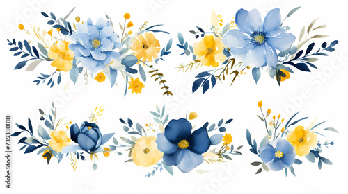 Flower frame with decorative flowers, decorative flower background pattern, floral border background © jiejie
