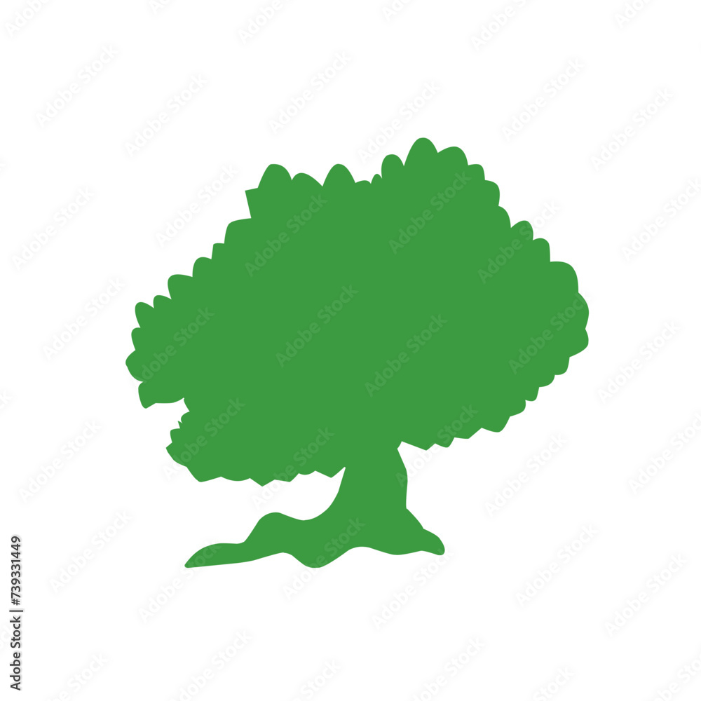 green trees vector 