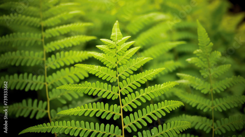 Close up of green fern background