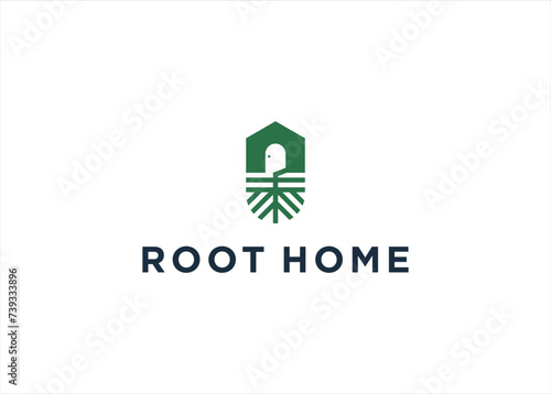 Nature Root Tree Home Real Estate logo design inspiration