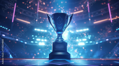 First price award cup on esports