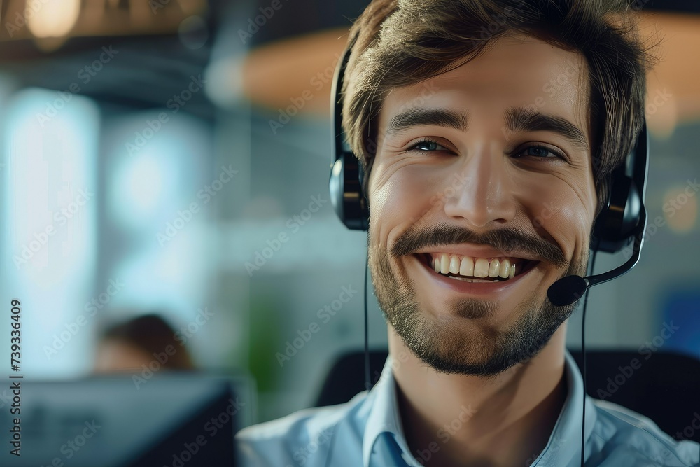 The customer service representative answered the phone with a smile and answered the customer's questions professionally. The customer service representative answered the phone with a smile and answered the customer's questions professionally.